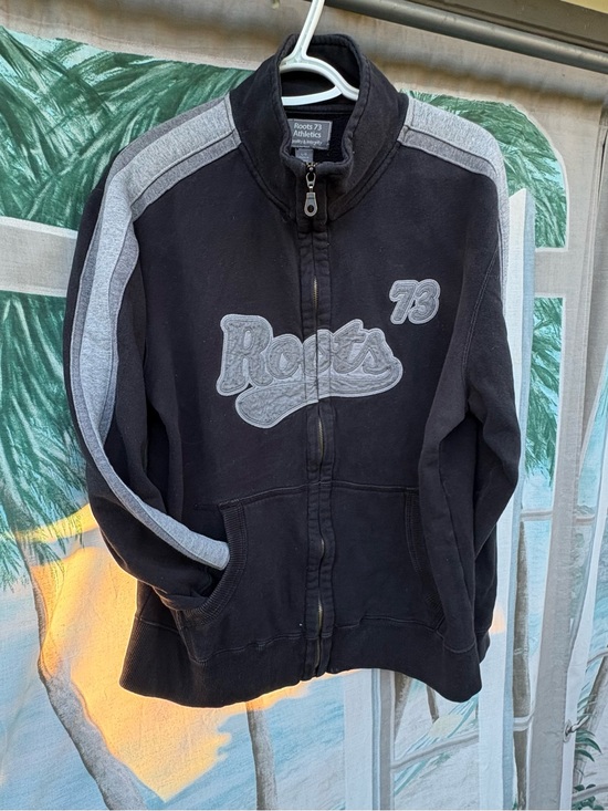 Roots Other - Vintage Roots mens Black and Gray Athletic Zip Jacket